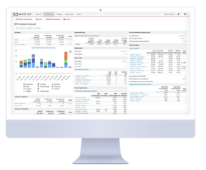 screenshot of White Cup CRM for distributors dashboard on a desktop